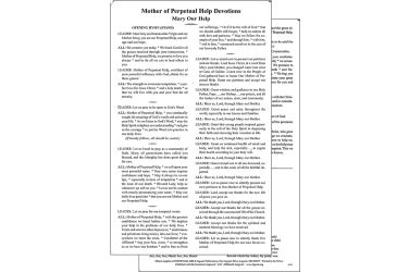 Mother of Perpetual Help Devotions: Mary Our Help