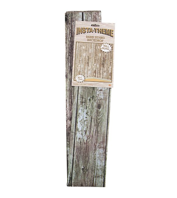 Brown Wood Siding Backdrop (4' x 30')
