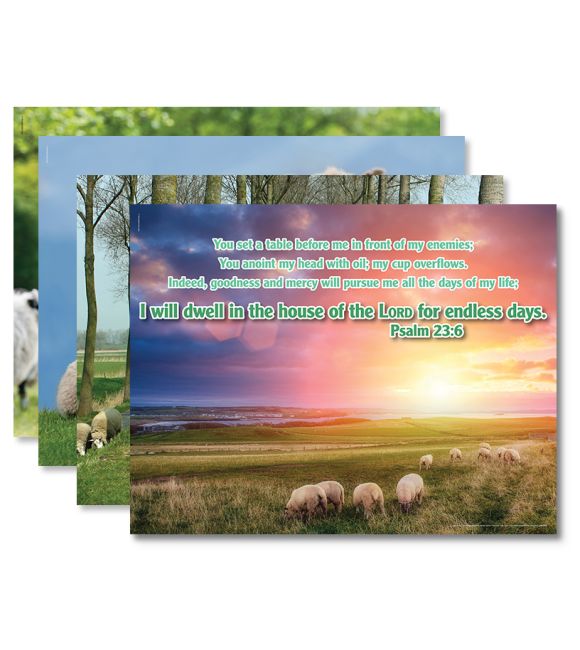 Barnyard Roundup Bible Memory Posters (5 Unique 22 x17) - VBS 2016