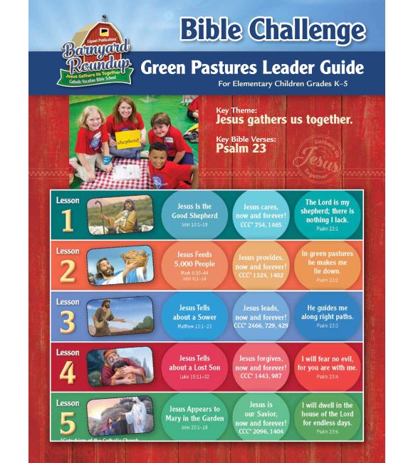 Barnyard Roundup Green Pastures Bible Challenge Guide (CD) - VBS 2016