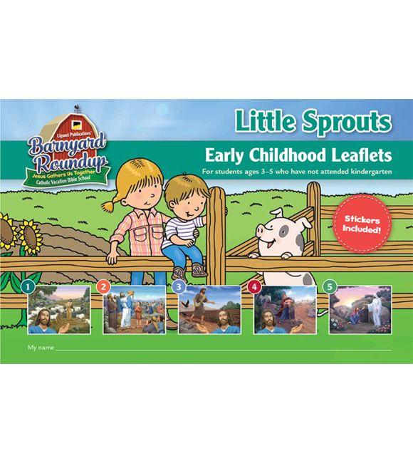 Barnyard Roundup Little Sprouts Early Childhood Leaflets and Stickers - VBS 2016