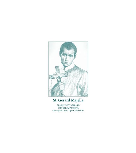St. Gerard Holy Card with Respect Life Prayer
