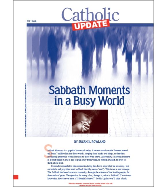 Sabbath Moments in a Busy World