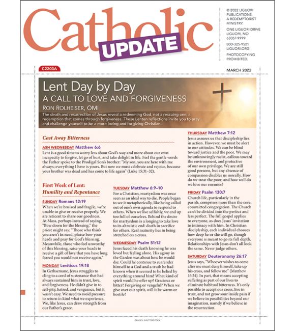 Lent Day by Day: A Call to Love and Forgiveness